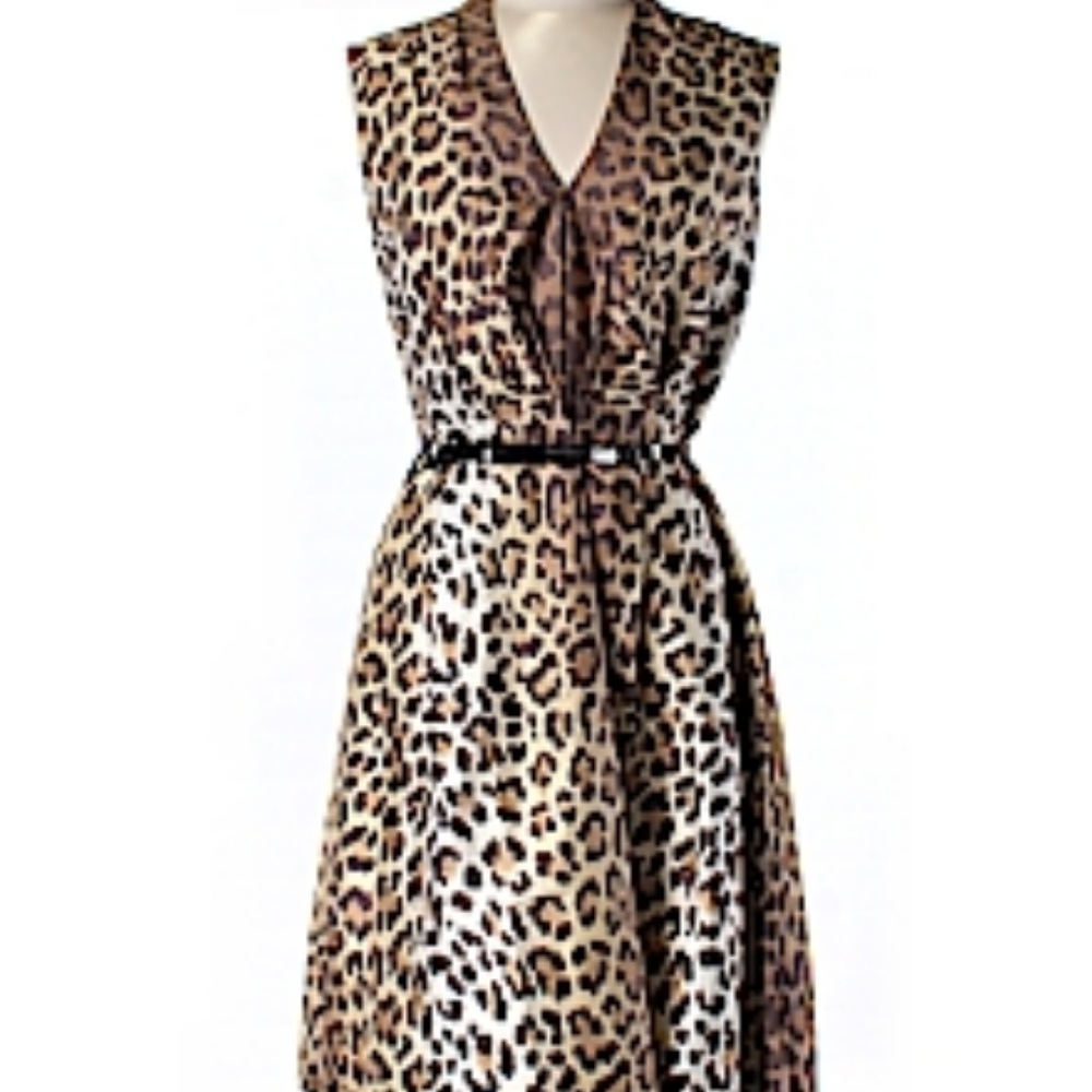 EUC Kate Spade Brown Animal Print Dress - Size 6